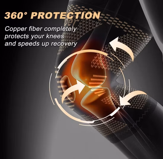 Copper Knee Braces for Knee Pain(2 pack) - Knee Brace,Knee Compression Sleeves Support for Men & Women - Knee Pads for Running,Meniscus Tear,ACL,Arthritis,Joint